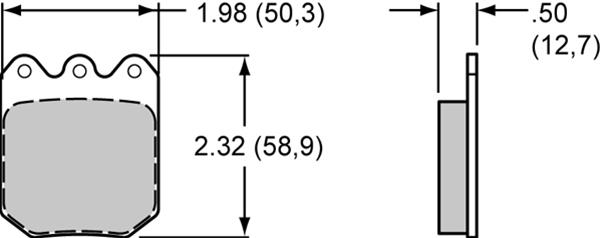 Wilwood Disc Brakes 150-40-6812K Wilwood Smart Pad BP-40 Brake Pads - Zander Auto Parts
