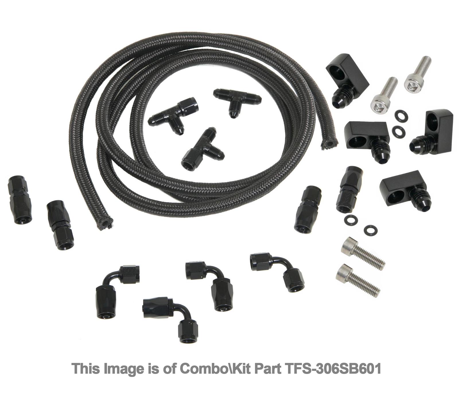 Trick Flow Specialties TFS-306SB601 Trick Flow® Engine Steam Line Plumbing Kits for GM LS - Zander Auto Parts