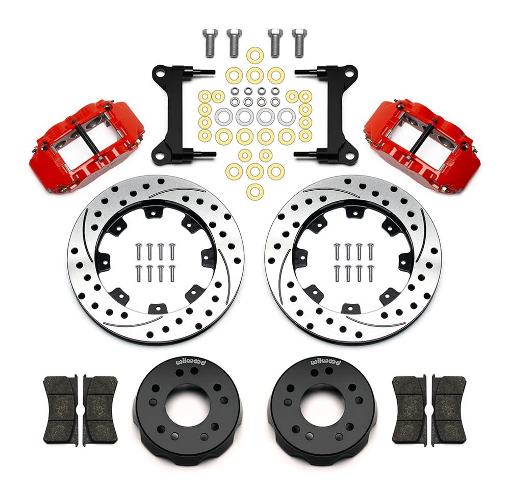 Wilwood Disc Brakes 140-15302-DR Wilwood Forged Narrow Superlite 6R Big Brake Front Brake Kits - Zander Auto Parts