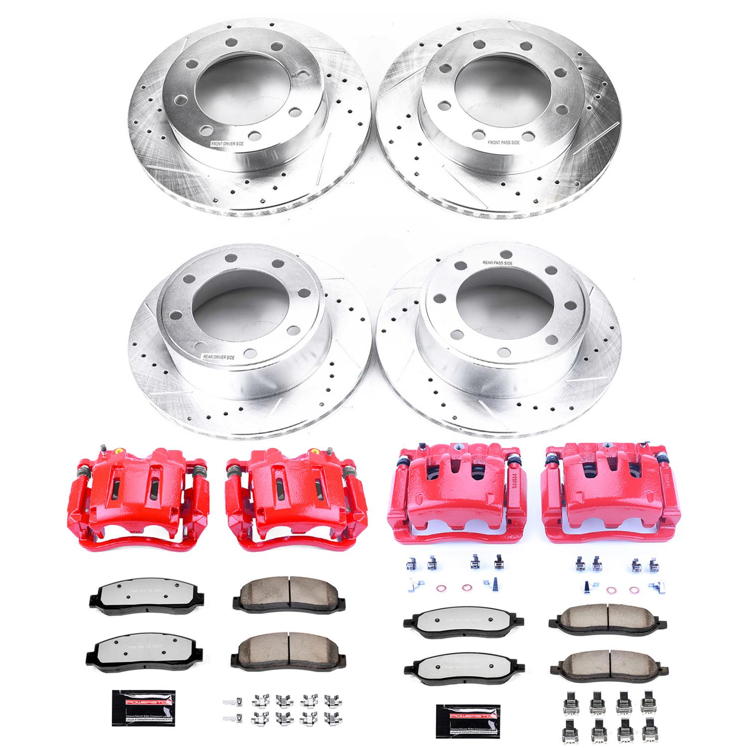 PowerStop KC1782-36 PowerStop Z36 Truck and Tow Brake Upgrade Kits with Calipers - Zander Auto Parts