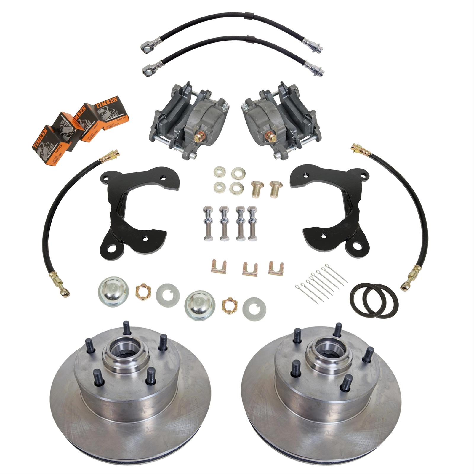 Summit Racing SUM-BK1514 Summit Racing™ Full Wheel Drum-to-Disc Brake Conversion Kits - Zander Auto Parts