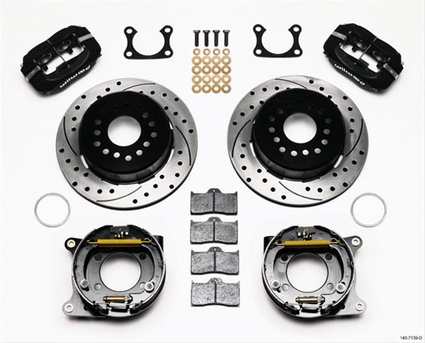 Wilwood Disc Brakes 140-7139-D Wilwood Forged Dynalite Rear Parking Brake Kits - Zander Auto Parts