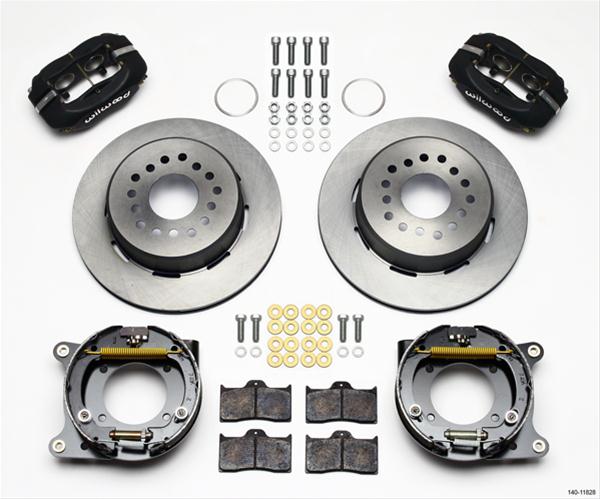 Wilwood Disc Brakes 140-11828-D Wilwood Forged Dynalite Rear Parking Brake Kits - Zander Auto Parts