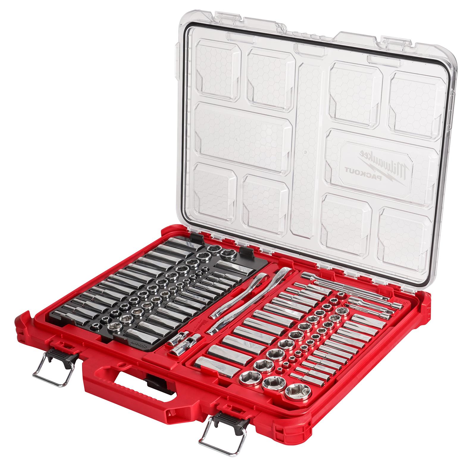 Milwaukee Tool 48-22-9486 Milwaukee 106-Piece Ratchet and Socket Sets with PACKOUT Organizer - Zander Auto Parts