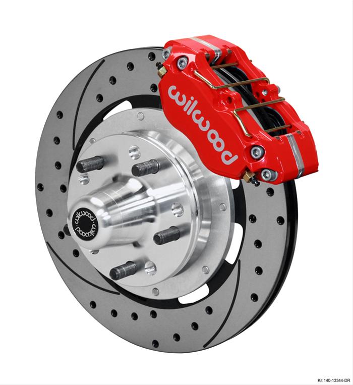 Wilwood Disc Brakes 140-13344-DR Wilwood DynaPro Dust-Boot Big Brake Front Brake Kits - Zander Auto Parts