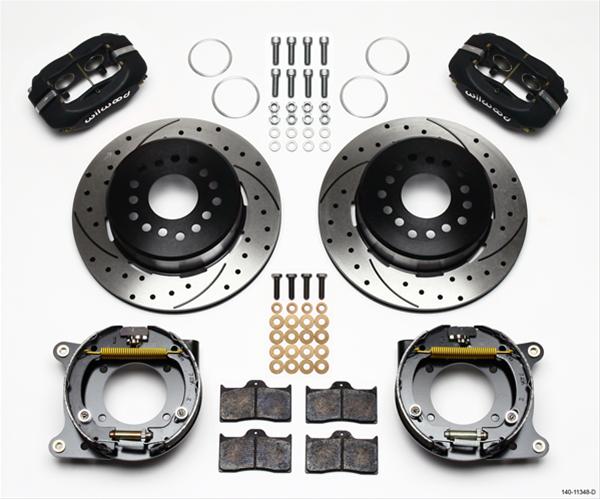 Wilwood Disc Brakes 140-11348-D Wilwood Forged Dynalite Pro Series Rear Disc Parking Brake Kits - Zander Auto Parts