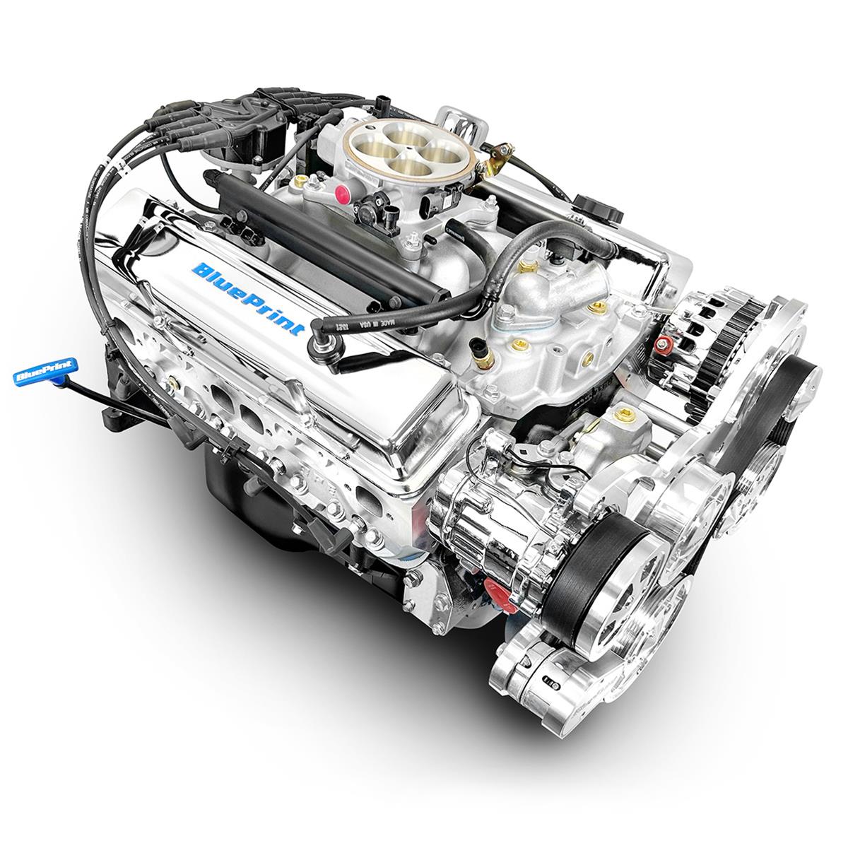 BluePrint Engines BP38318MPFIK BluePrint Engines GM 383 C.I.D. 436 HP Fully Dressed Stroker Long Block Crate Engines - Zander Auto Parts