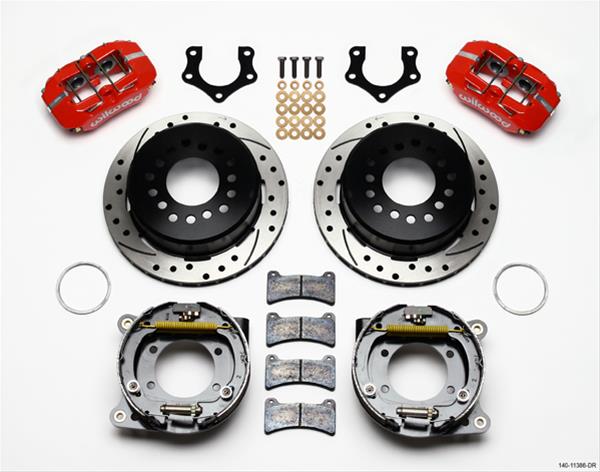 Wilwood Disc Brakes 140-11386-DR Wilwood Forged DynaPro Low-Profile Rear Parking Brake Kits - Zander Auto Parts