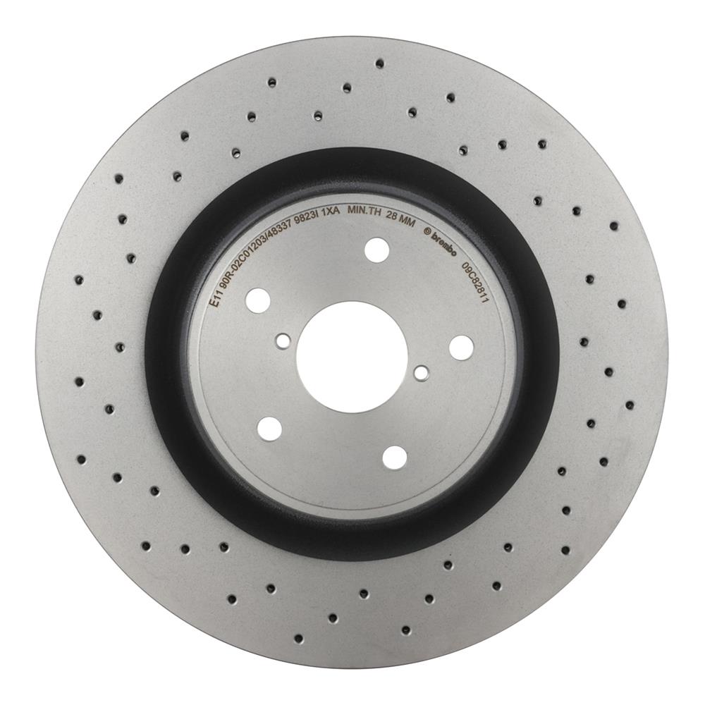 Brembo 09.C828.11 Brembo Prime UV Coated Brake Rotors - Zander Auto Parts