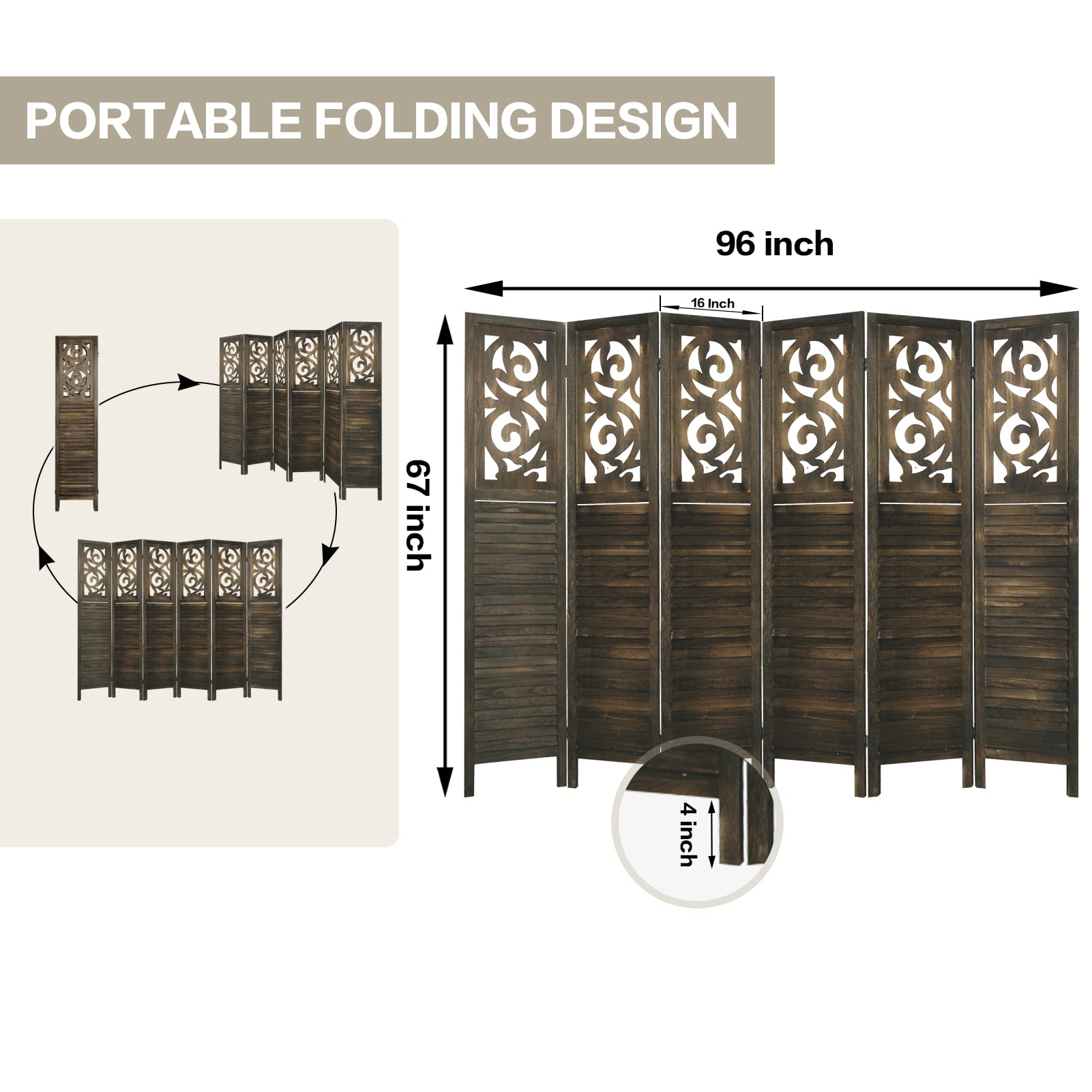 Panel Room Divider Assembled Partition - Zander Auto Parts