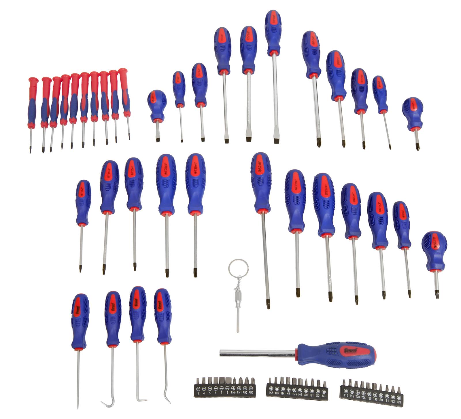 Summit Racing SUM-900292 Summit Racing™ 69-Piece Screwdriver Sets - Zander Auto Parts