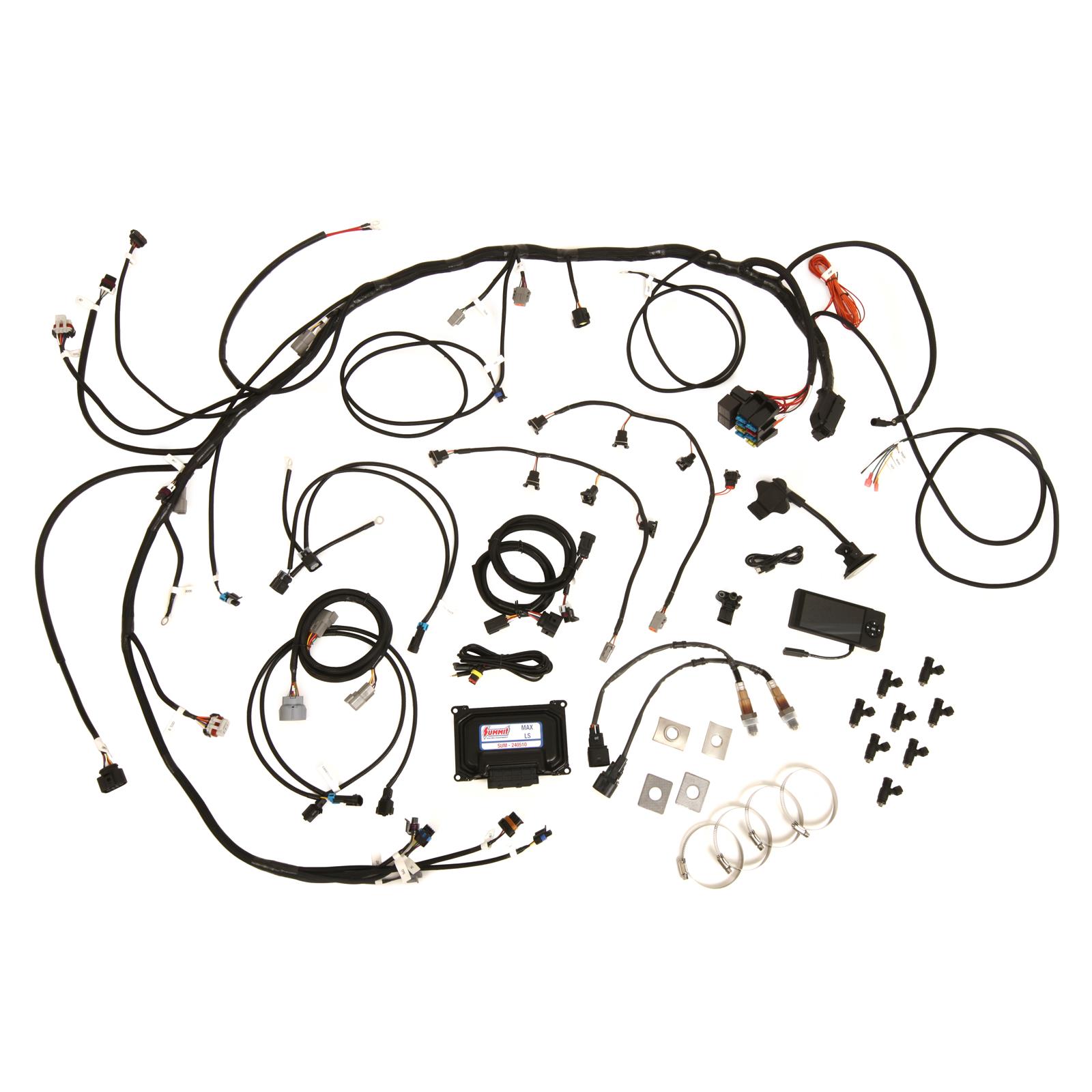 Summit Racing SUM-240511-L92B Summit Racing™ Max EFI LS 750 Fuel Injection Systems - Zander Auto Parts