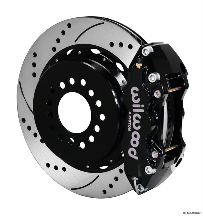 Wilwood Disc Brakes 140-10948-D Wilwood AERO4 Big Brake Rear Brake Kits - Zander Auto Parts