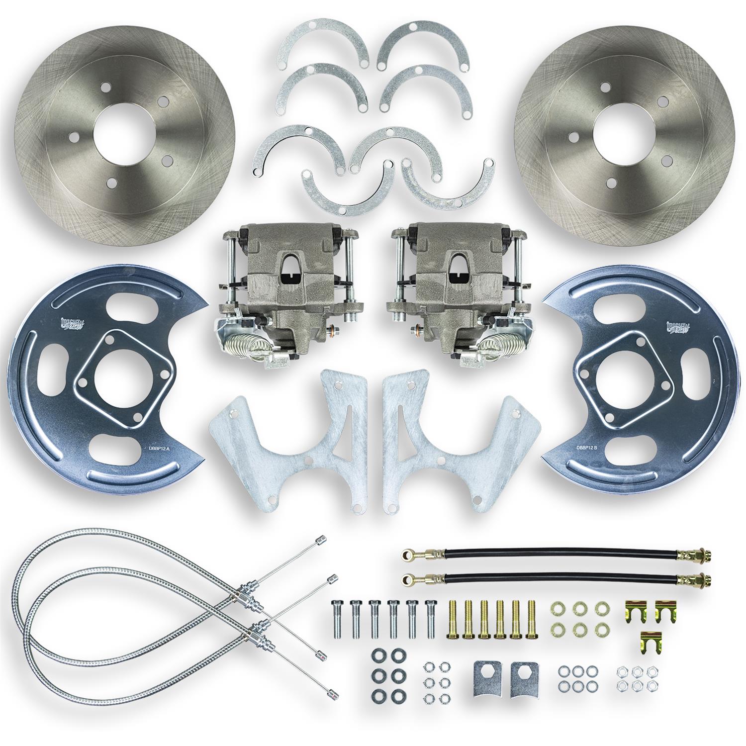 The Right Stuff TRD4705 The Right Stuff Rear Disc Brake Conversion Kits - Zander Auto Parts