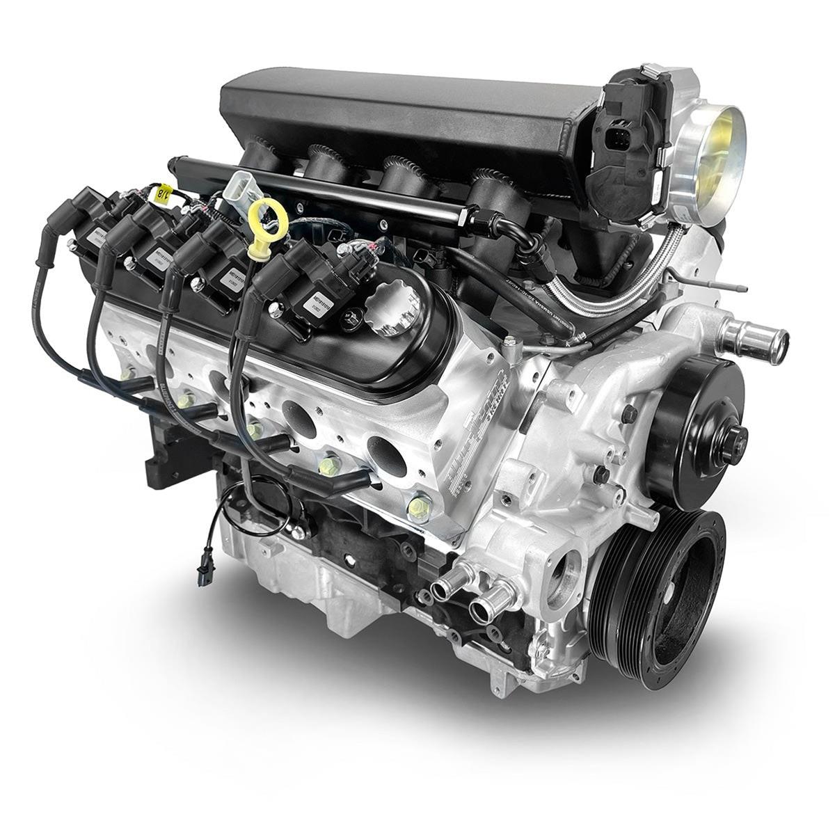 BluePrint Engines PSLS37650CTF BluePrint Engines Pro Series Chevy LS 376 C.I.D. 530 HP EFI Base Dressed Long Block Crate Engines - Zander Auto Parts