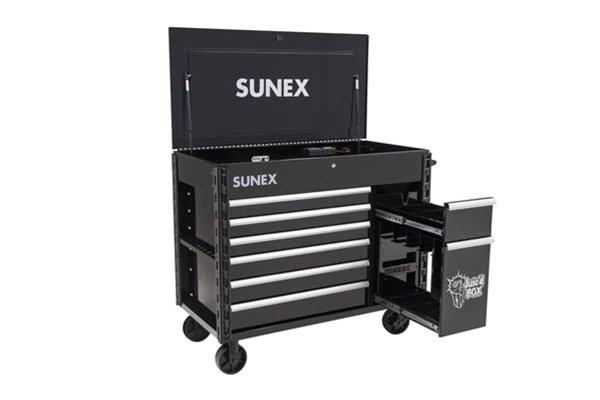 Sunex 8065PCBK Sunex Tools JUIC'D Box 7 Drawer Powered Carts - Zander Auto Parts
