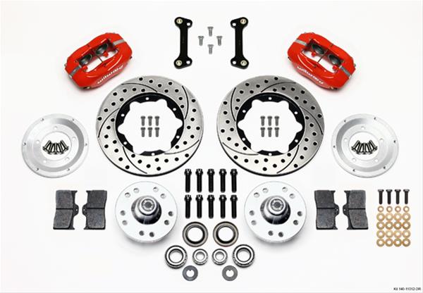 Wilwood Disc Brakes 140-11012-DR Wilwood Forged Dynalite Pro Series Front Disc Brake Kits - Zander Auto Parts