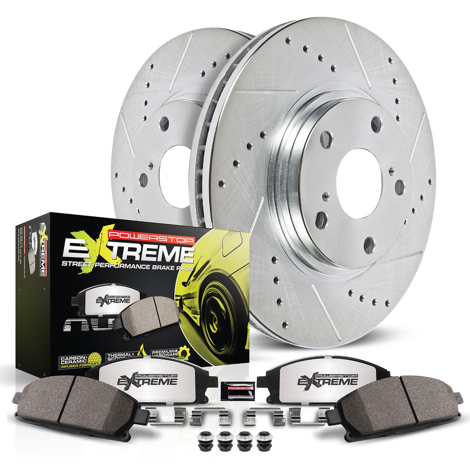 PowerStop K1601-26 PowerStop Z26 Street Warrior Brake Upgrade Kits - Zander Auto Parts