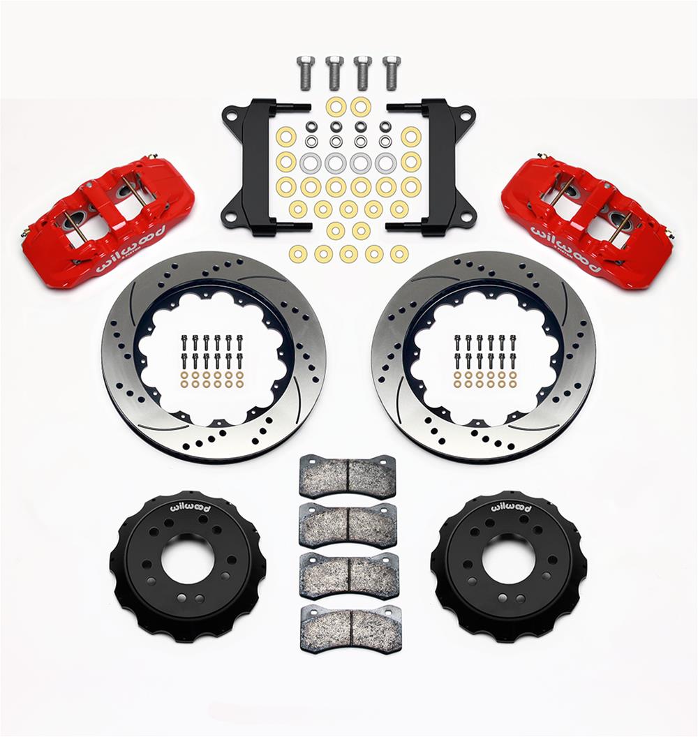 Wilwood Disc Brakes 140-15305-DR Wilwood AERO6 Big Brake Front Brake Kits - Zander Auto Parts