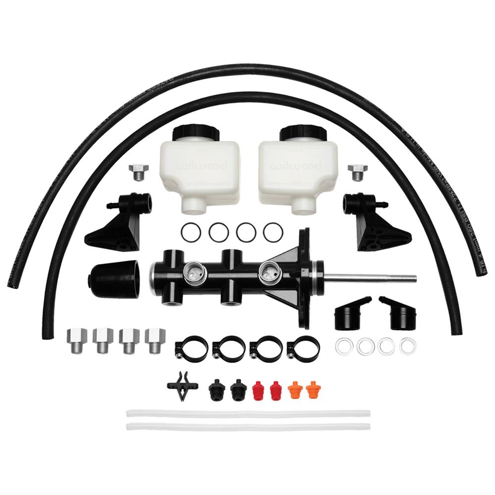 Wilwood Disc Brakes 260-14241-BK Wilwood Aluminum Tandem Master Cylinders - Zander Auto Parts