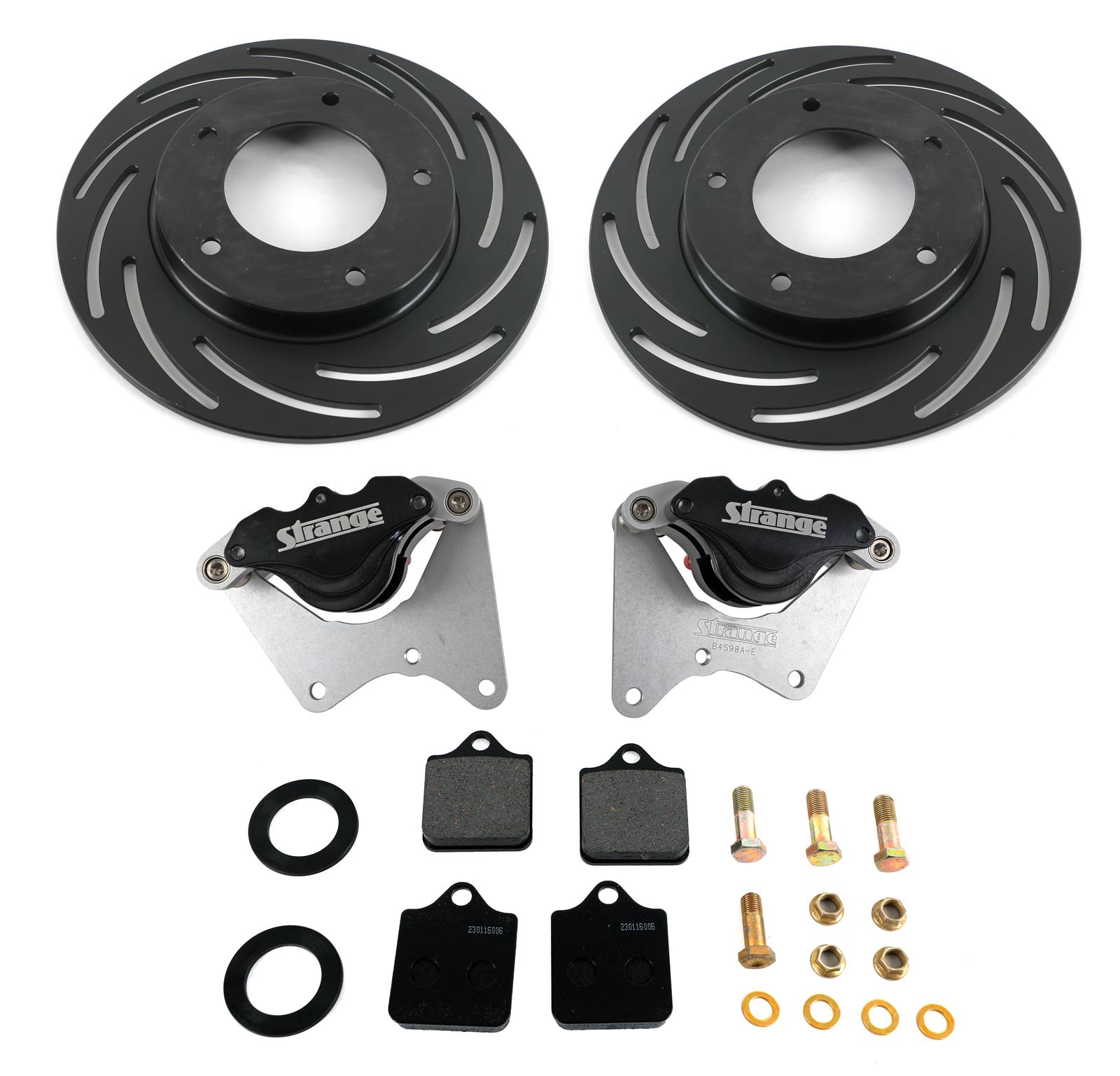 Strange Engineering B4597WC Strange Pro Series Lightweight Front Brake Kits - Zander Auto Parts