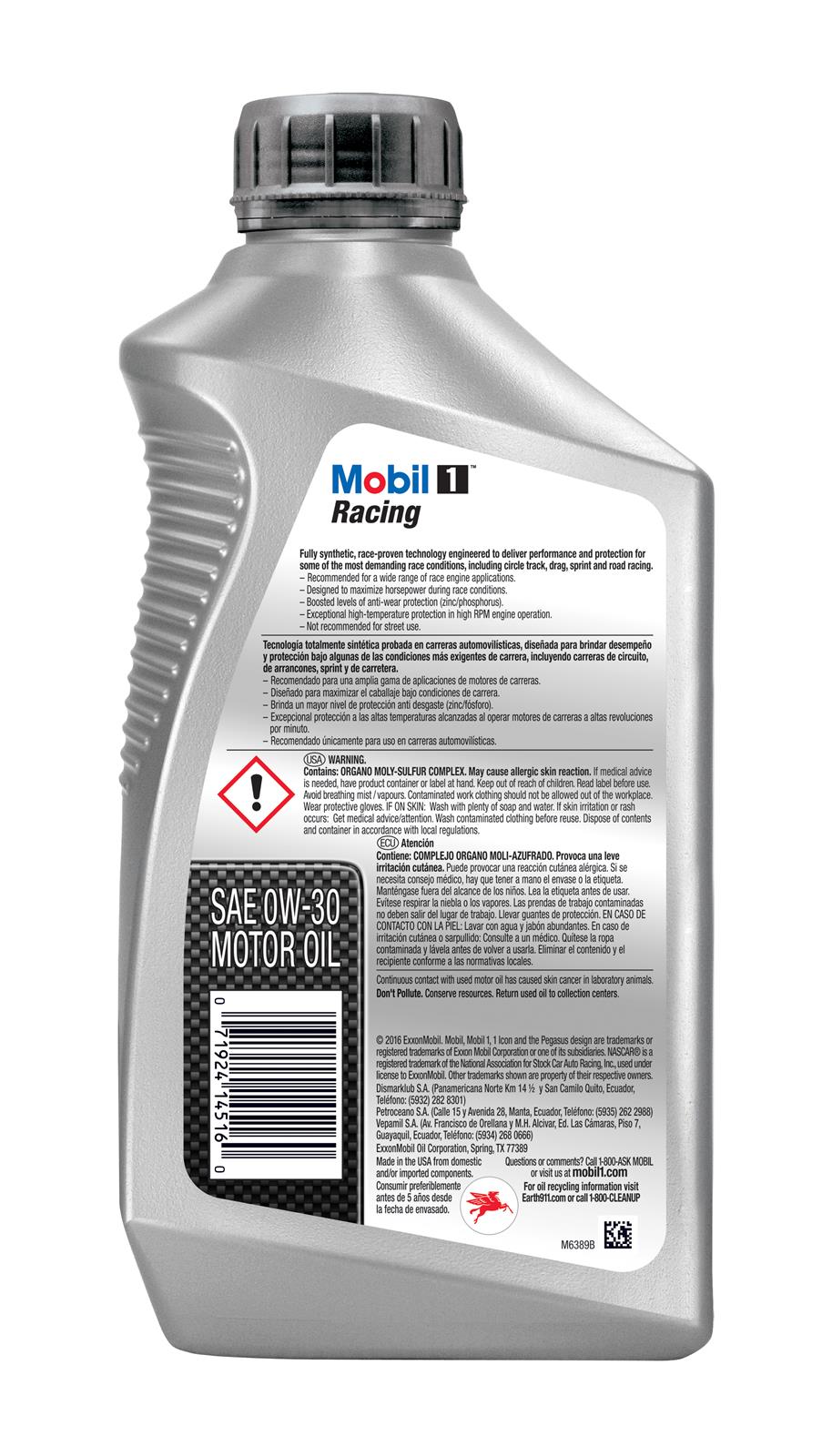 Mobil 102622 Mobil 1 Racing Motor Oil - Zander Auto Parts