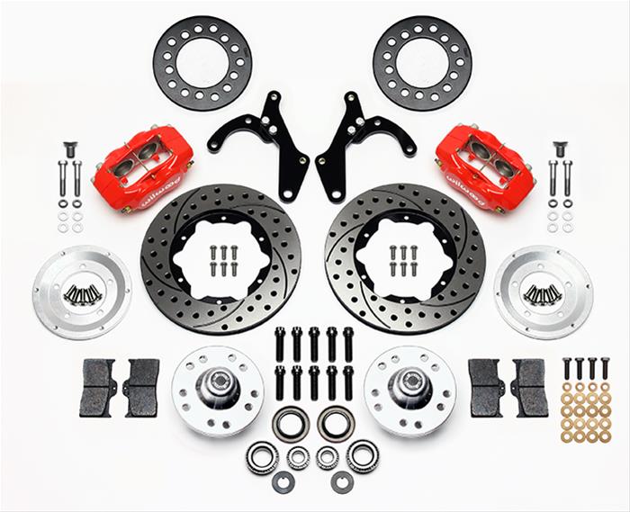 Wilwood Disc Brakes 140-11491-DR Wilwood Forged Dynalite Pro Series Front Disc Brake Kits - Zander Auto Parts