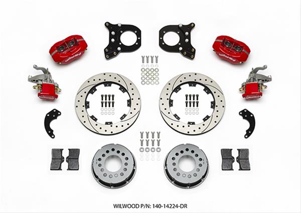 Wilwood Disc Brakes 140-14224-DR Wilwood Forged Dynalite MC4 Rear Parking Brake Kits - Zander Auto Parts