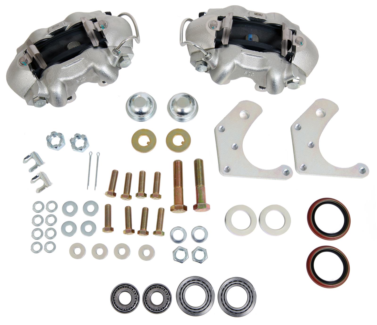Summit Racing SUM-BK-45043 Summit Racing™ Stock Spindle Drum-to-Disc Brake Conversion Kits - Zander Auto Parts