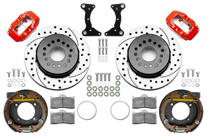Wilwood Disc Brakes 140-17121-DR Wilwood Forged Dynalite Rear Parking Brake Kits - Zander Auto Parts