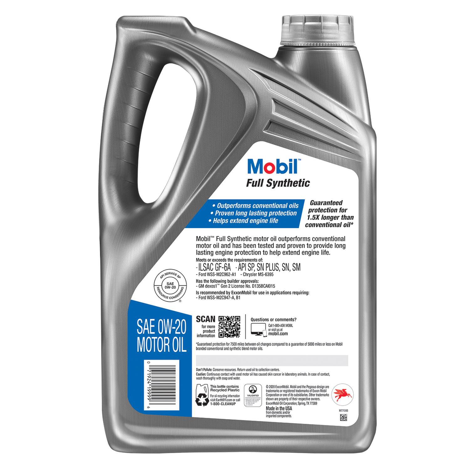 Mobil 125200-1 Mobil Full Synthetic Motor Oil - Zander Auto Parts