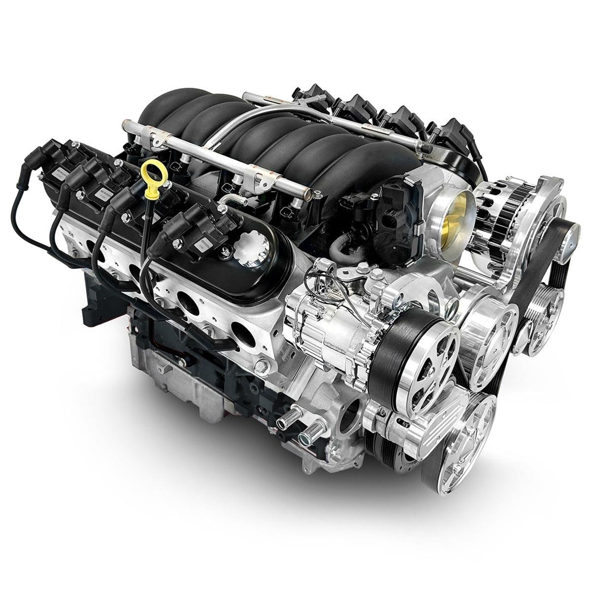 BluePrint Engines PSLS3763CTFK BluePrint Engines Pro Series Chevy LS 376 C.I.D. 530 HP EFI Base Dressed Long Block Crate Engines - Zander Auto Parts