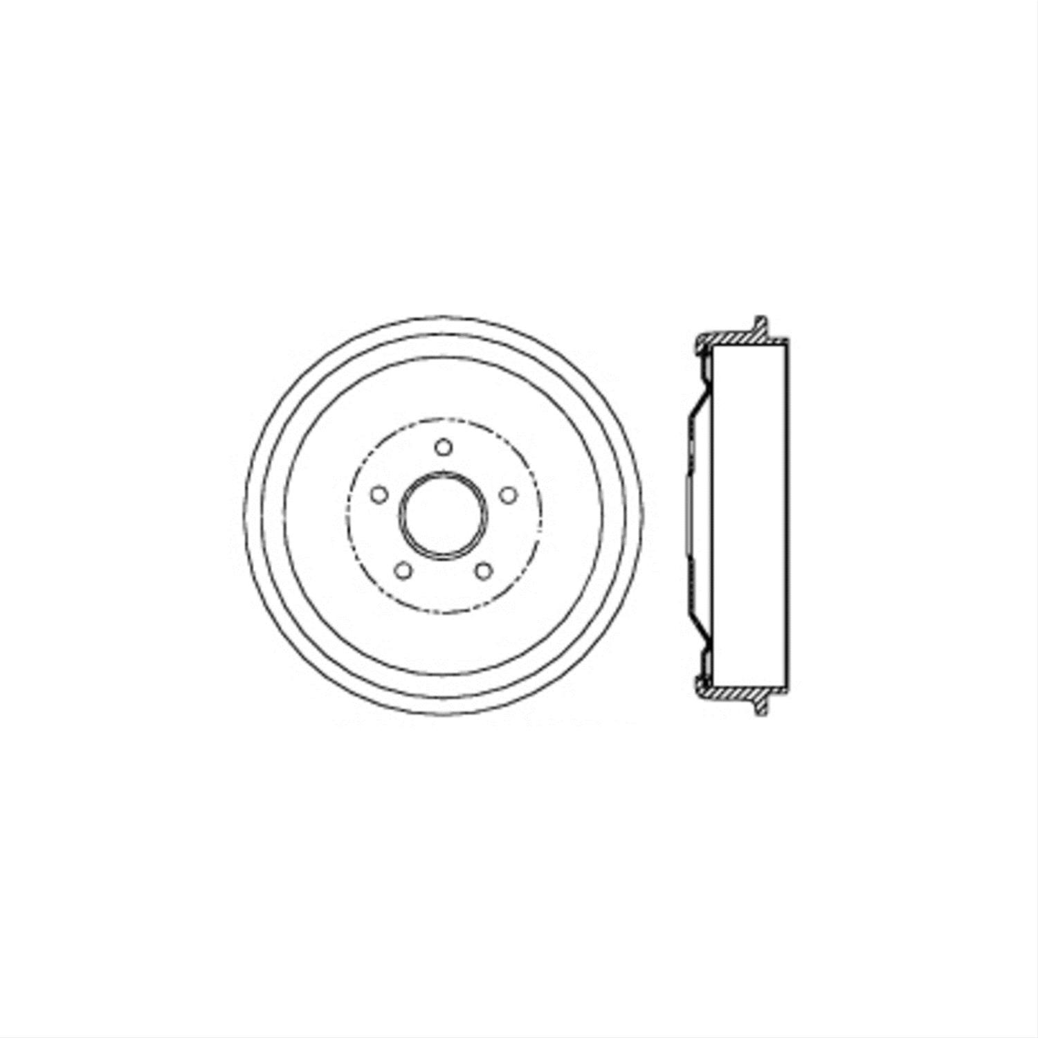Centric Parts 123.63044 Centric C-Tek Standard Brake Drums - Zander Auto Parts