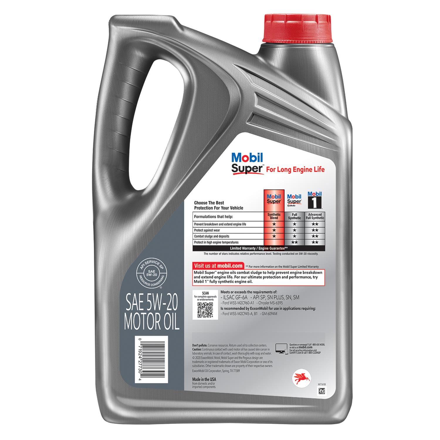 Mobil 124408 Mobil Super Synthetic Blend Motor Oil - Zander Auto Parts