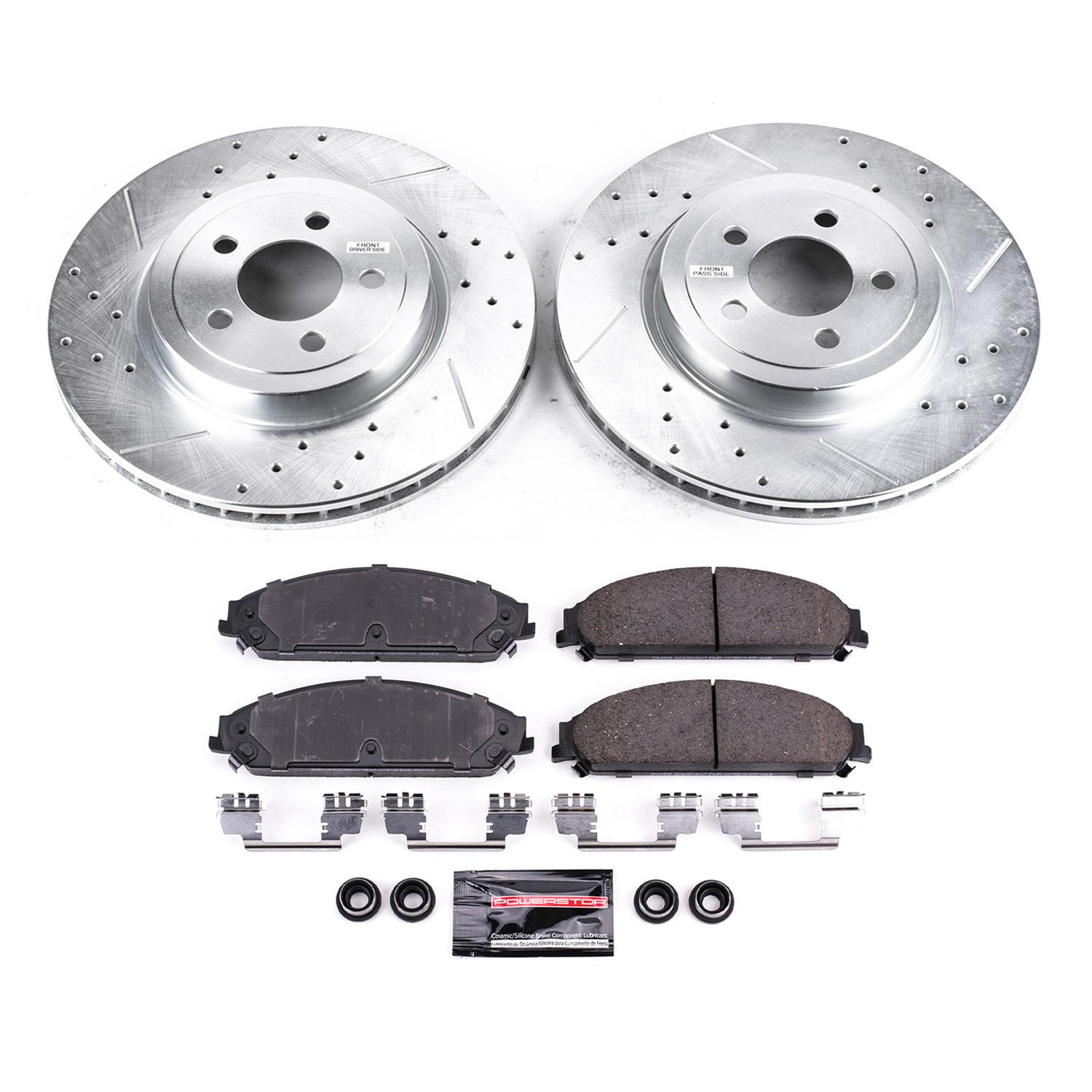PowerStop K2560 PowerStop Z23 Evolution Sport Brake Upgrade Kits - Zander Auto Parts