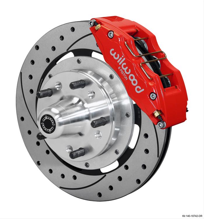 Wilwood Disc Brakes 140-10742-DR Wilwood Forged DynaPro 6 Big Brake Front Brake Kits - Zander Auto Parts