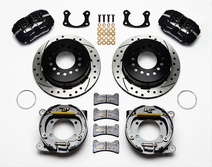 Wilwood Disc Brakes 140-11389-D Wilwood Forged DynaPro Low-Profile Rear Parking Brake Kits - Zander Auto Parts