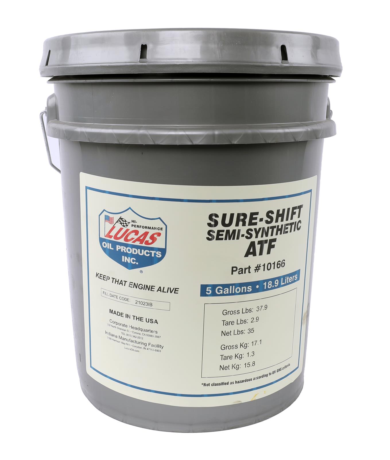 Lucas Oil 10166 Lucas Semi-Synthetic Automatic Transmission Fluid Sure Shift - Zander Auto Parts