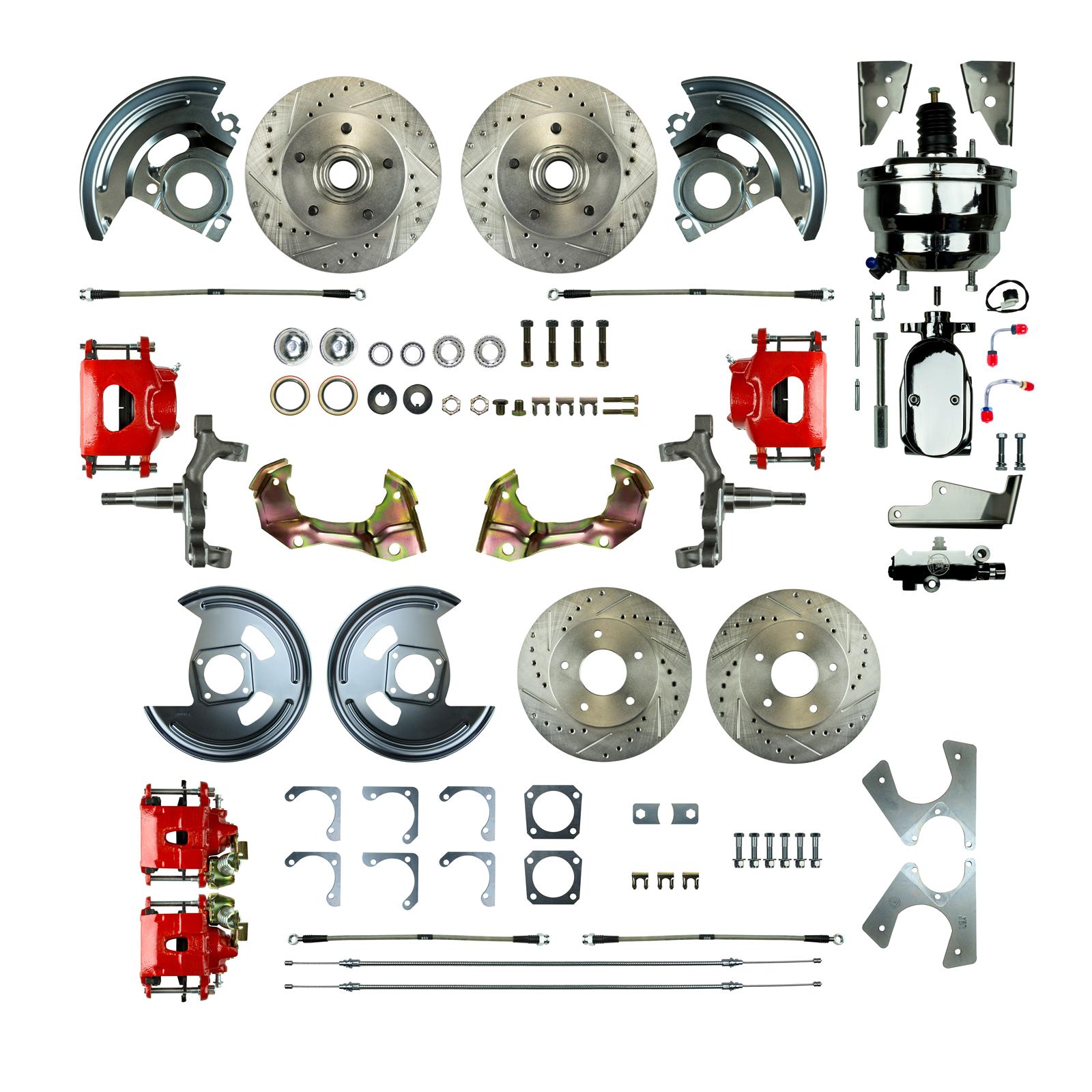 The Right Stuff AFXDC41DZX The Right Stuff 4-Wheel Disc Brake Conversion Best of Show Kits - Zander Auto Parts