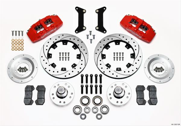 Wilwood Disc Brakes 140-12837-DR Wilwood Forged DynaPro 6 Big Brake Front Brake Kits - Zander Auto Parts