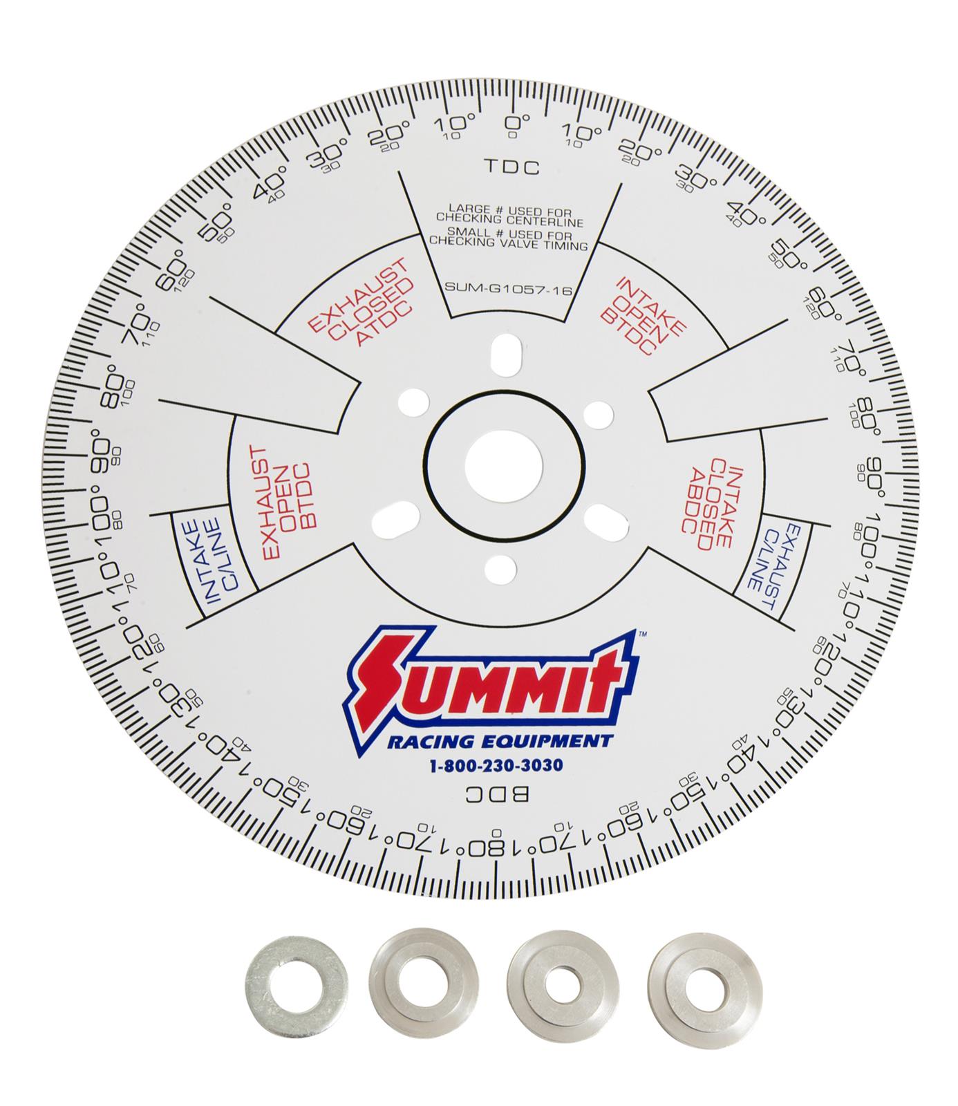 Summit Racing SUM-G1057-16 Summit Racing™ Cam Degree Wheels - Zander Auto Parts