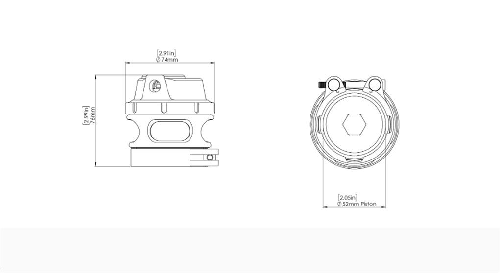 Turbosmart TS-0204-1132 Turbosmart Gen-V Race Port Blow-Off Valves - Zander Auto Parts