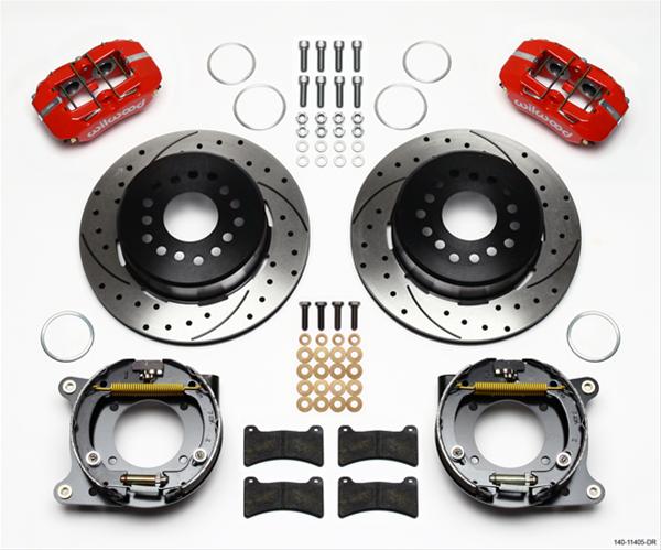 Wilwood Disc Brakes 140-11405-DR Wilwood Forged DynaPro Low-Profile Rear Parking Brake Kits - Zander Auto Parts