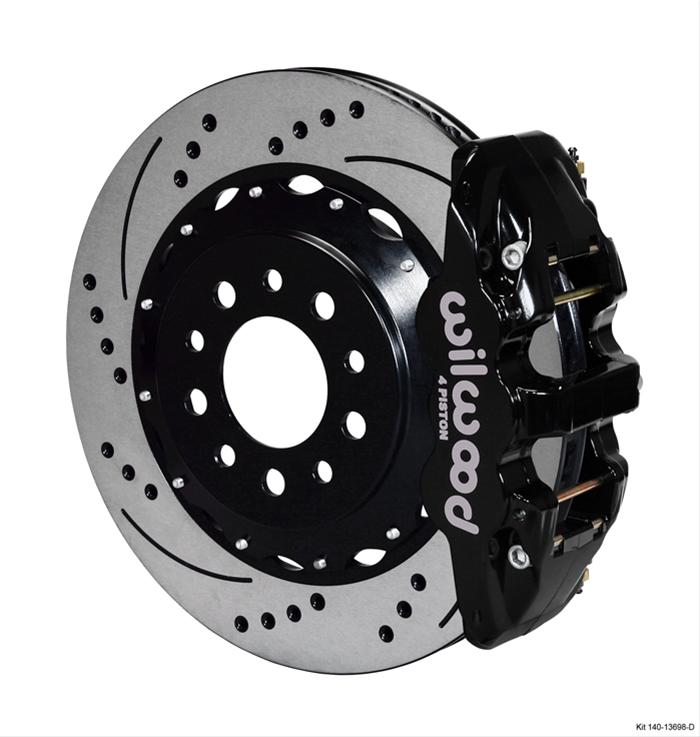 Wilwood Disc Brakes 140-13698-D Wilwood AERO4 Big Brake Rear Brake Kits - Zander Auto Parts