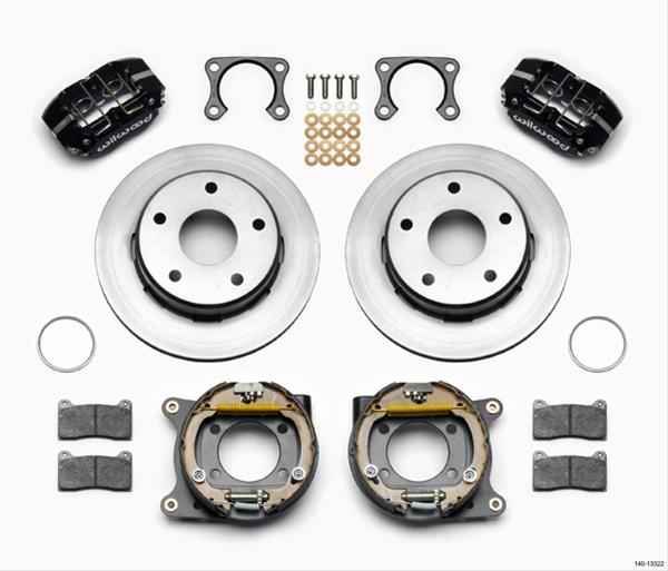 Wilwood Disc Brakes 140-13322 Wilwood DynaPro Lug-Mount Rear Parking Brake Kits - Zander Auto Parts