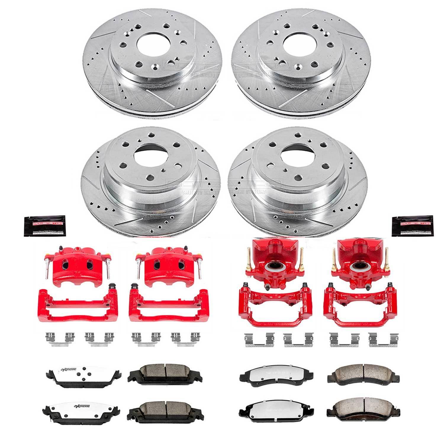 PowerStop KC6560-36 PowerStop Z36 Truck and Tow Brake Upgrade Kits with Calipers - Zander Auto Parts