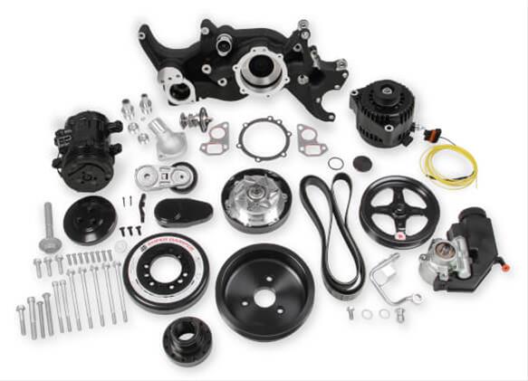 Holley 20-180BK Holley Mid-Mount Complete Accessory Systems - Zander Auto Parts