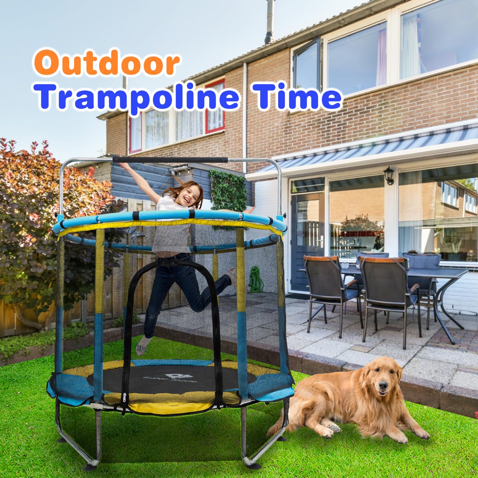 Trampoline Adjustable Toddler Outdoor Enclosure - Zander Auto Parts