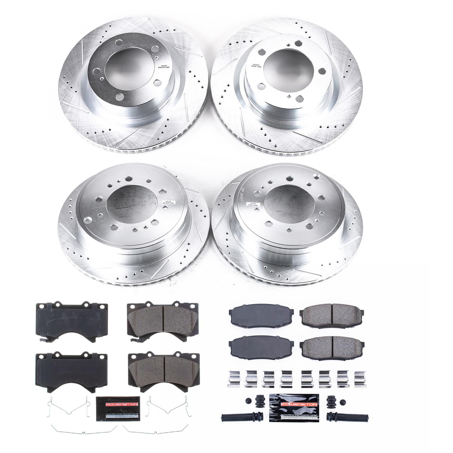 PowerStop K2813 PowerStop Z23 Evolution Sport Brake Upgrade Kits - Zander Auto Parts