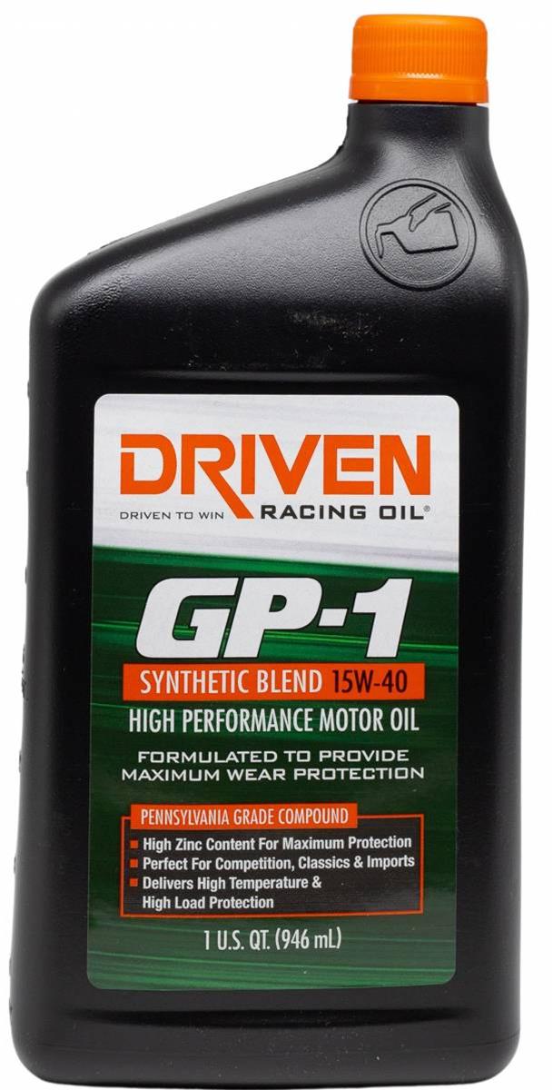 Driven Racing Oil 19406 Driven Racing Oil GP-1 Synthetic Blend High Performance Motor Oil - Zander Auto Parts
